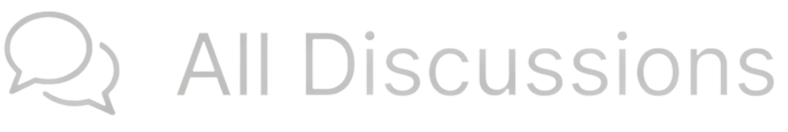 All Discussions